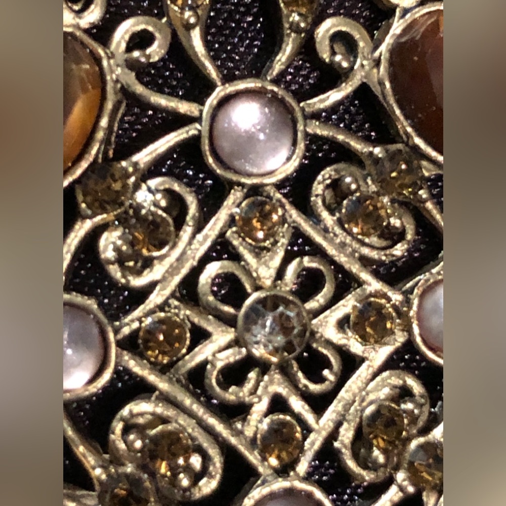 ESTATE SALE Gorgeous, 70 stone Unique Pendant🧡🤎 - Picture 4 of 6